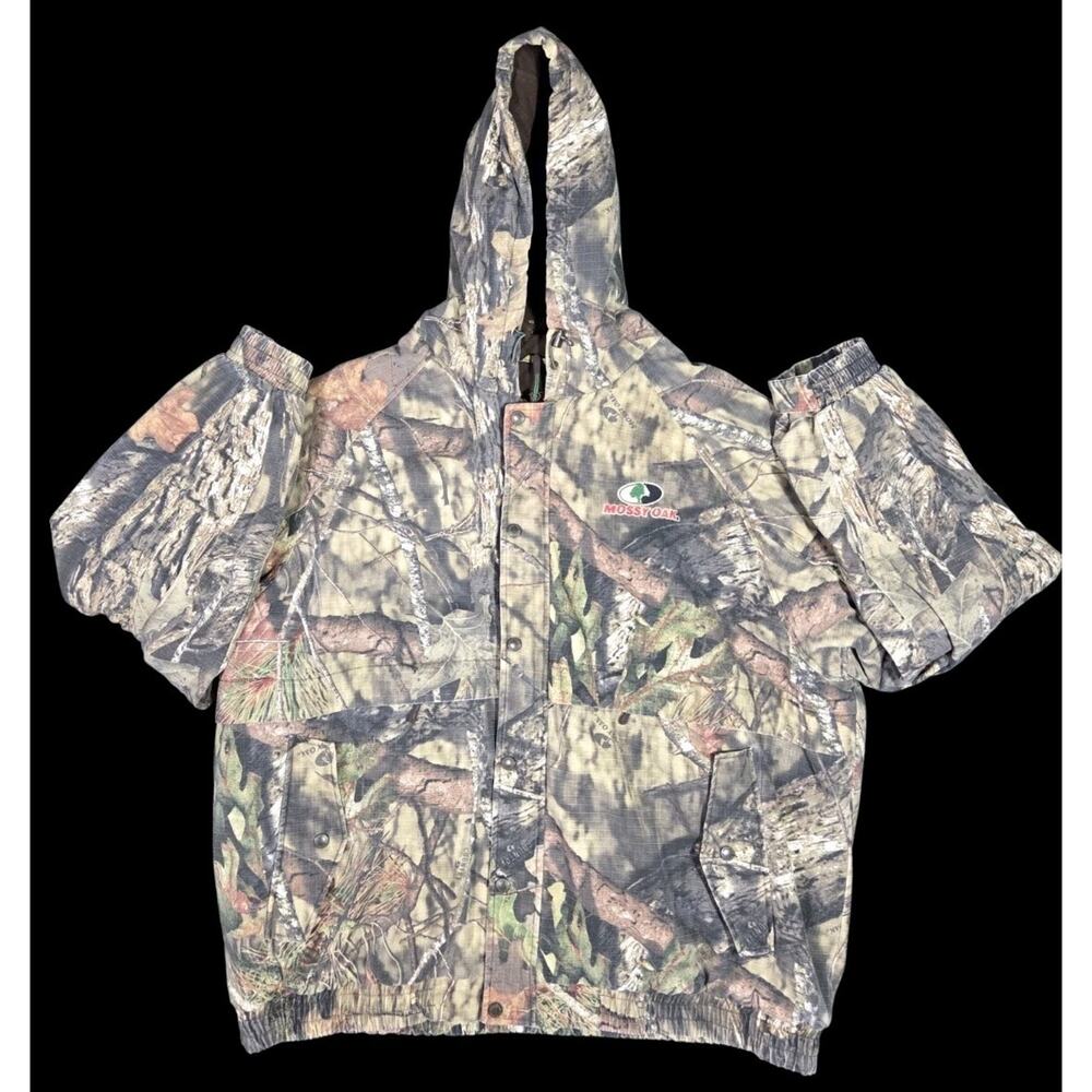 Mossy Oak Break Up Country Puffer Jacket Insulated Hunting Camo 3XL Hood Outdoor
